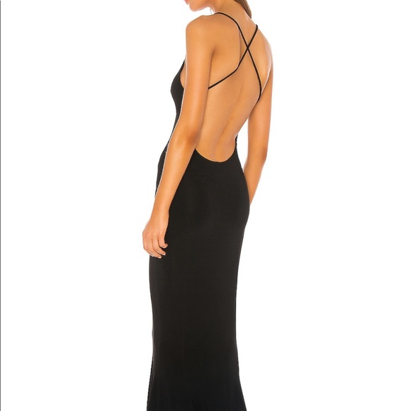 Revolve Norma Kamali Low Back Slip Mermaid dress - Picture 3 of 4